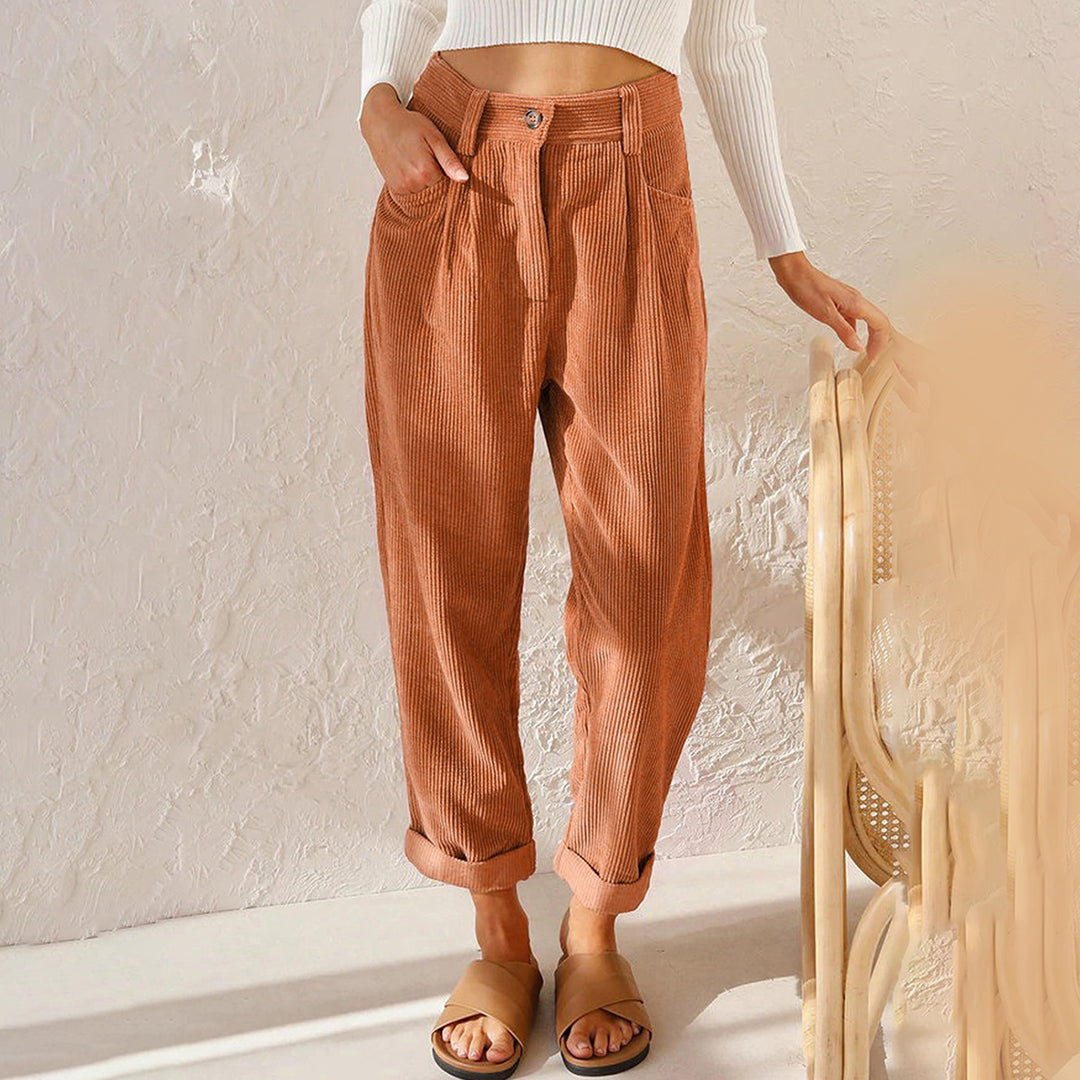 Pantalón mujer para diario, estilo moderno y elegante, cintura elástica, fácil de combinar.