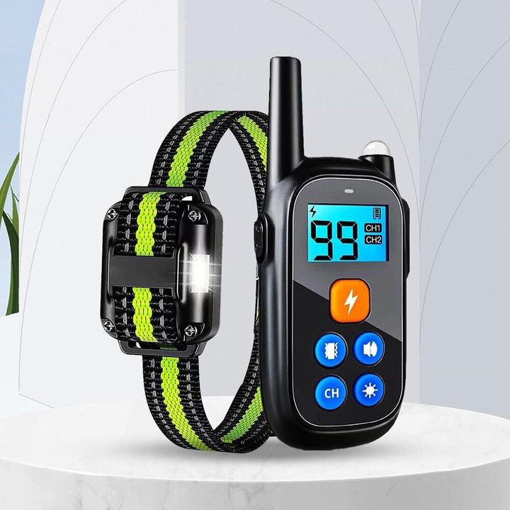 Collar sumergible de adiestramiento, control remoto de ladridos para el entrenamiento del perro.