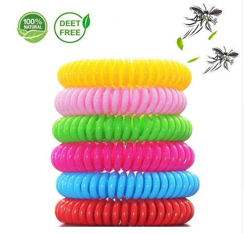 Pulsera repelente antimosquitos natural, ajustable para niños y adultos. Ideal para exterior e interior.