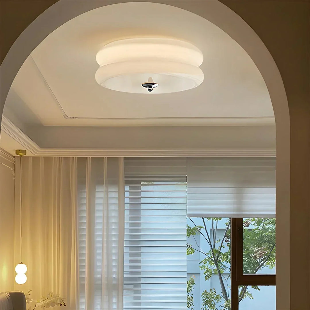 Art Decó lámpara de techo geométrica, perfecta para decoración de interiores.