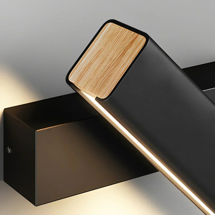 Aplique de pared LED contemporáneo, ajustable. Mejora la iluminación de tu dormitorio.