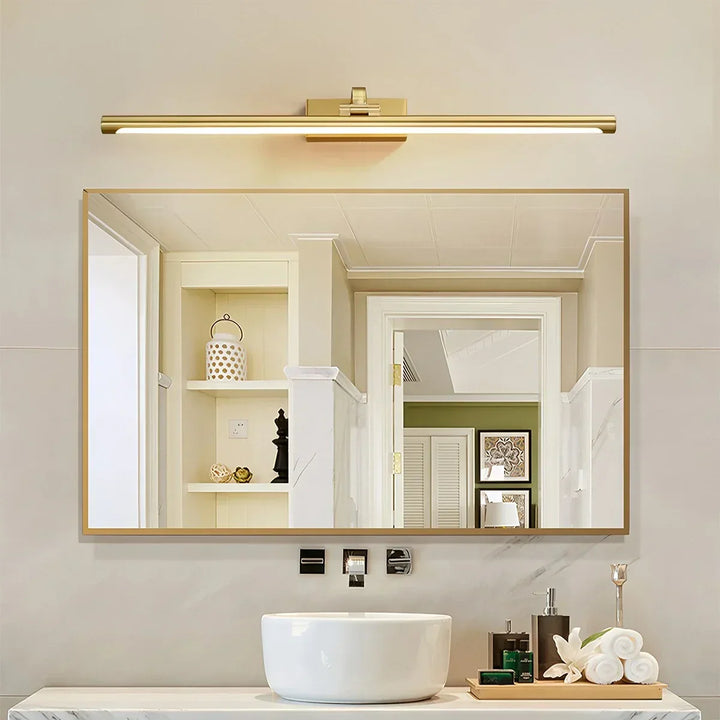 Aplique LED lineal de pared con eficiencia energética. Luz ajustable para cuadros, moderno y funcional.