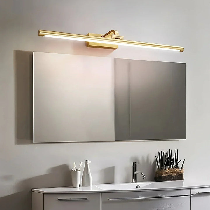 Diseño interior con luz lineal LED de pared. Iluminación ajustable para cuadros, moderniza tu hogar.