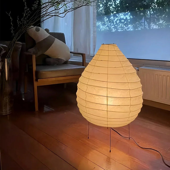 Lámpara Akari 22N para mesa, diseño moderno y minimalista, perfecta para decoración de dormitorio.