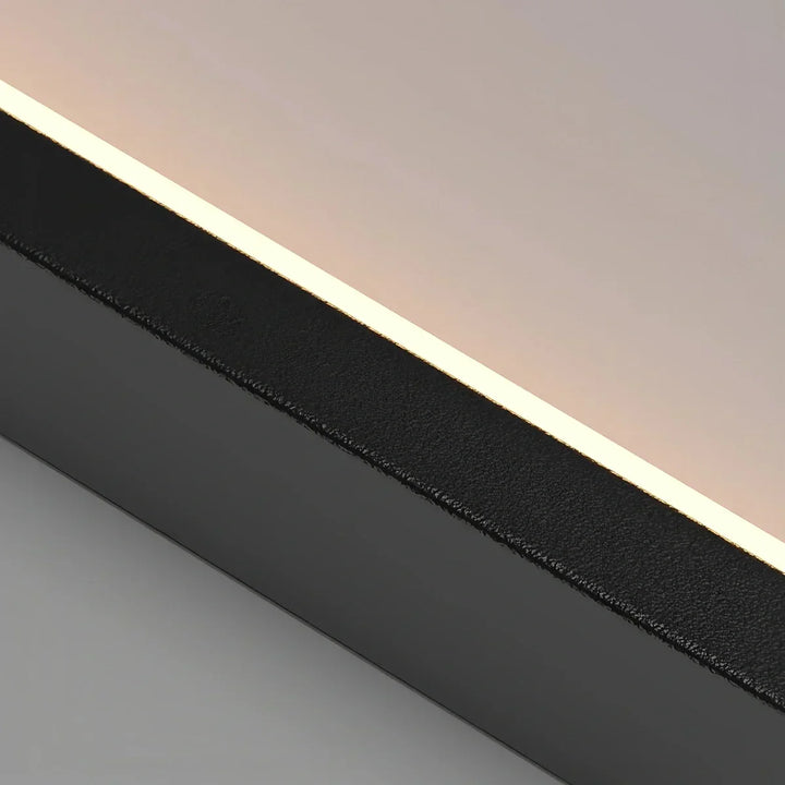 Diseño de iluminación LED, lámpara araña rectangular moderna con control de luz.