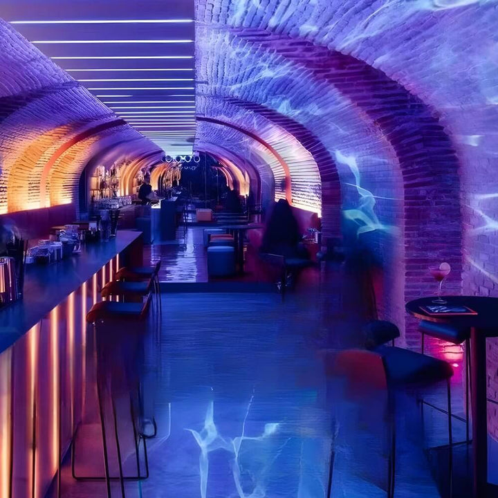 Lámpara de pared de estilo moderno, luz dinámica de olas LED, para un ambiente único en cualquier interior.
