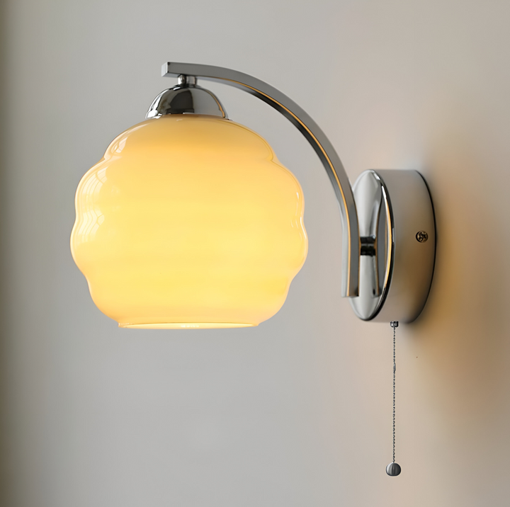 Lámpara de pared Art Decó moderna para pasillo. Iluminación LED decorativa con luz cálida.