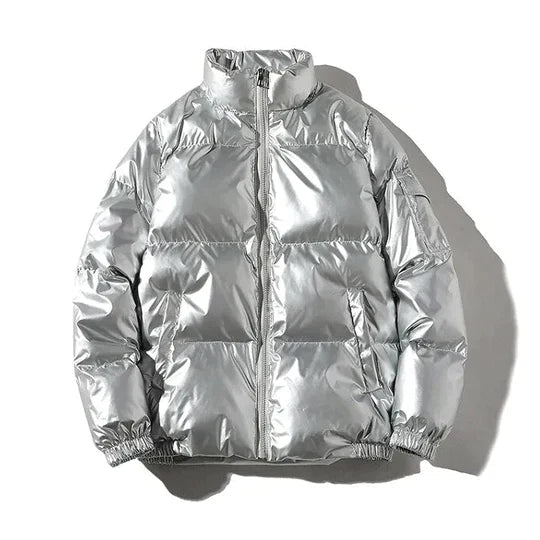 Elegante chaqueta de invierno para hombre, acolchada y cortavientos. Ideal como ropa exterior para protección del frío.