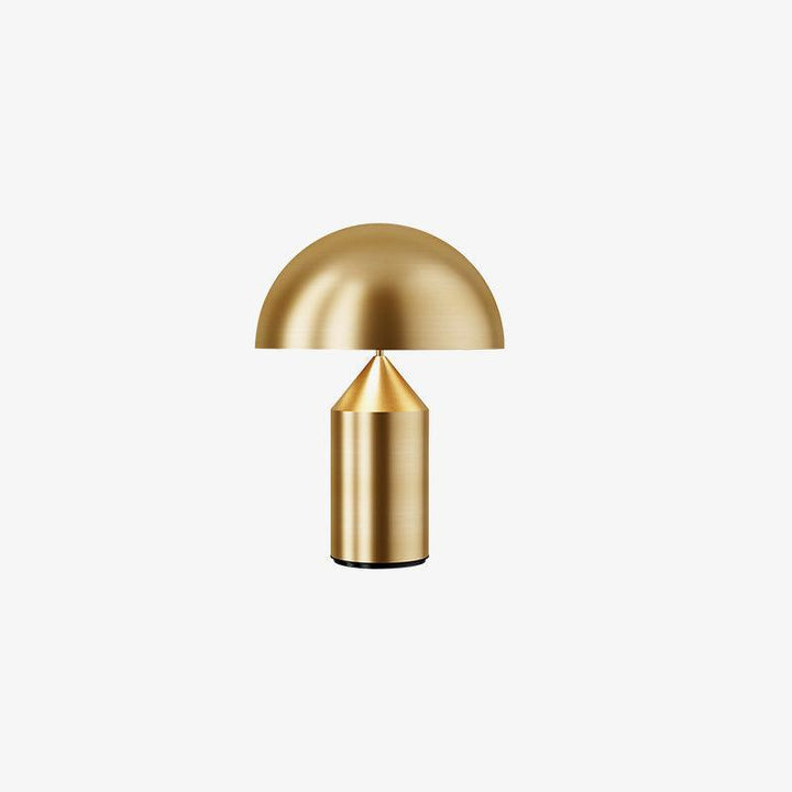 Atollo Lunaro, lámpara escultural de metal, diseño italiano, moderna para cualquier hogar.