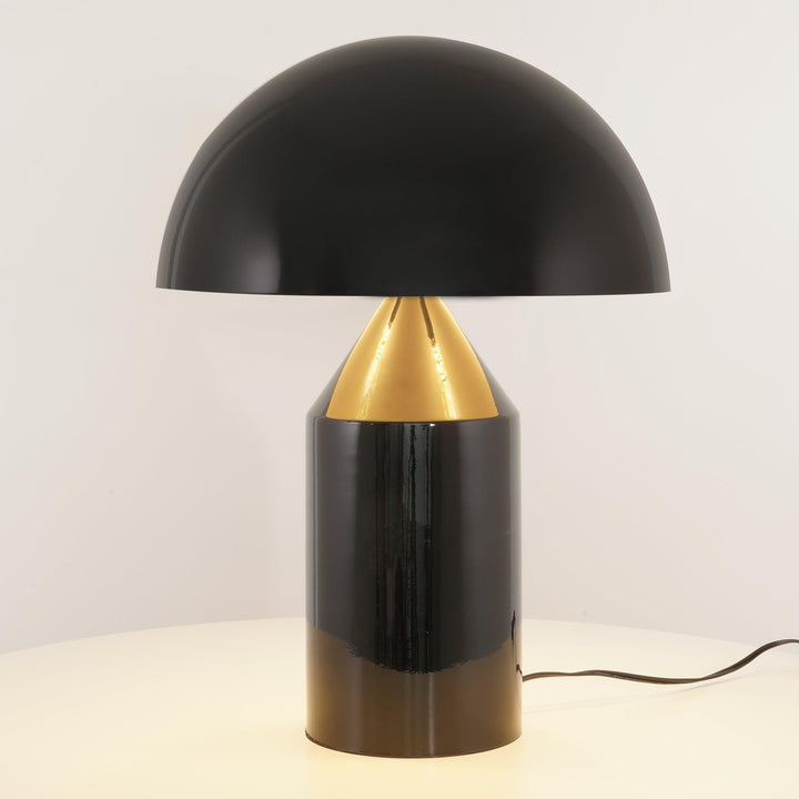 Lámpara de mesa de metal Atollo Lunaro, diseño italiano, luz moderna para decoración.