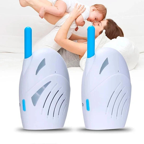 Monitor para bebés con audio inalámbrico, ideal para seguridad y tranquilidad parental. Comunicación bidireccional.