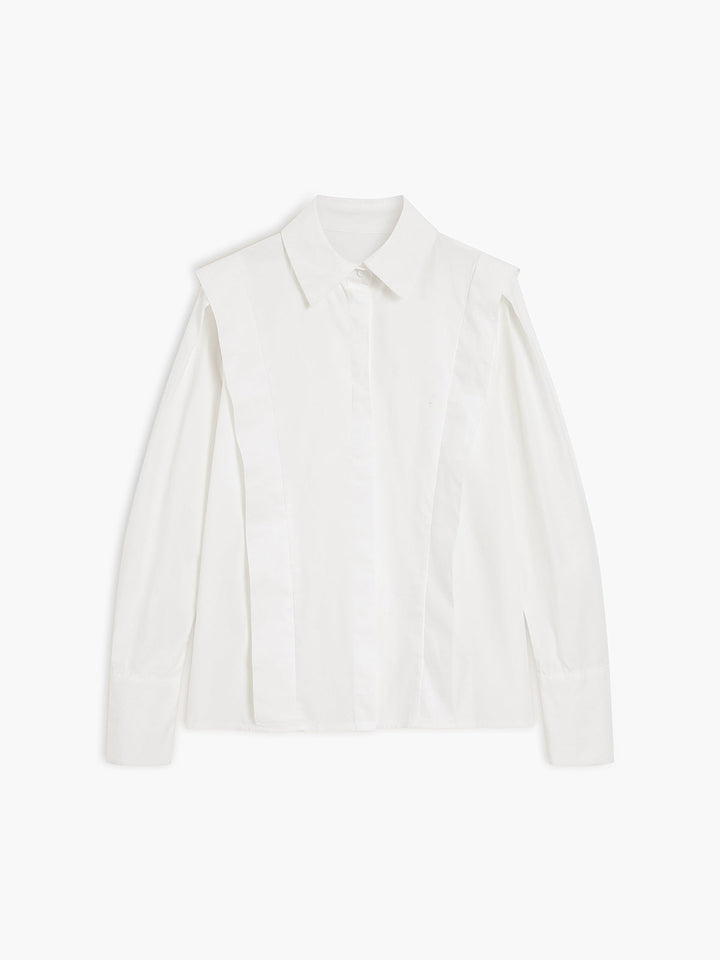 Camisa formal de botones para mujer, perfecta para moda oficina, estilo elegante y atemporal, ropa femenina.