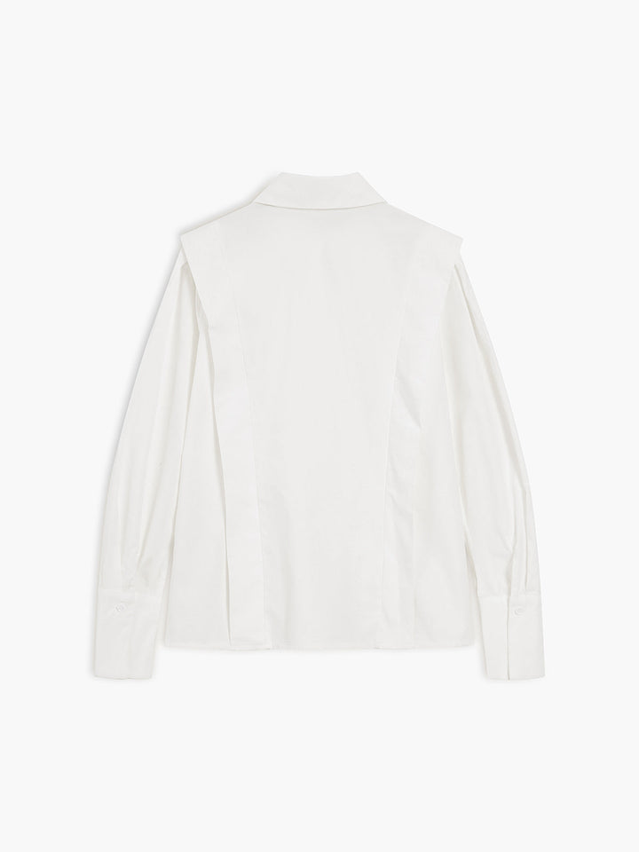 Top de botones clásico para mujer, versátil, manga larga, ideal para look diario o formal, ropa femenina.