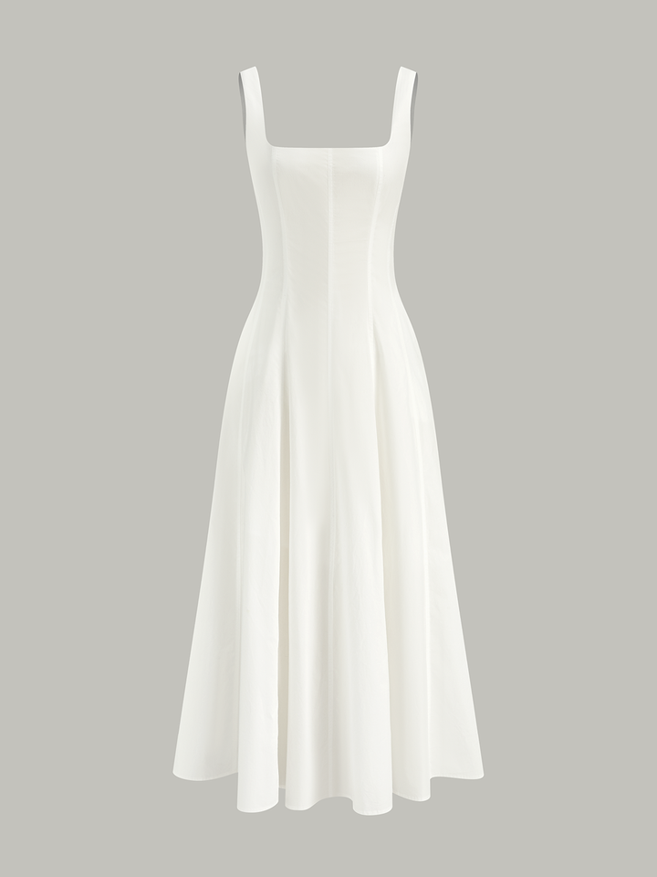Maxi vestido de verano para mujer, espalda con cordones, ideal para días cálidos. Estilo casual.