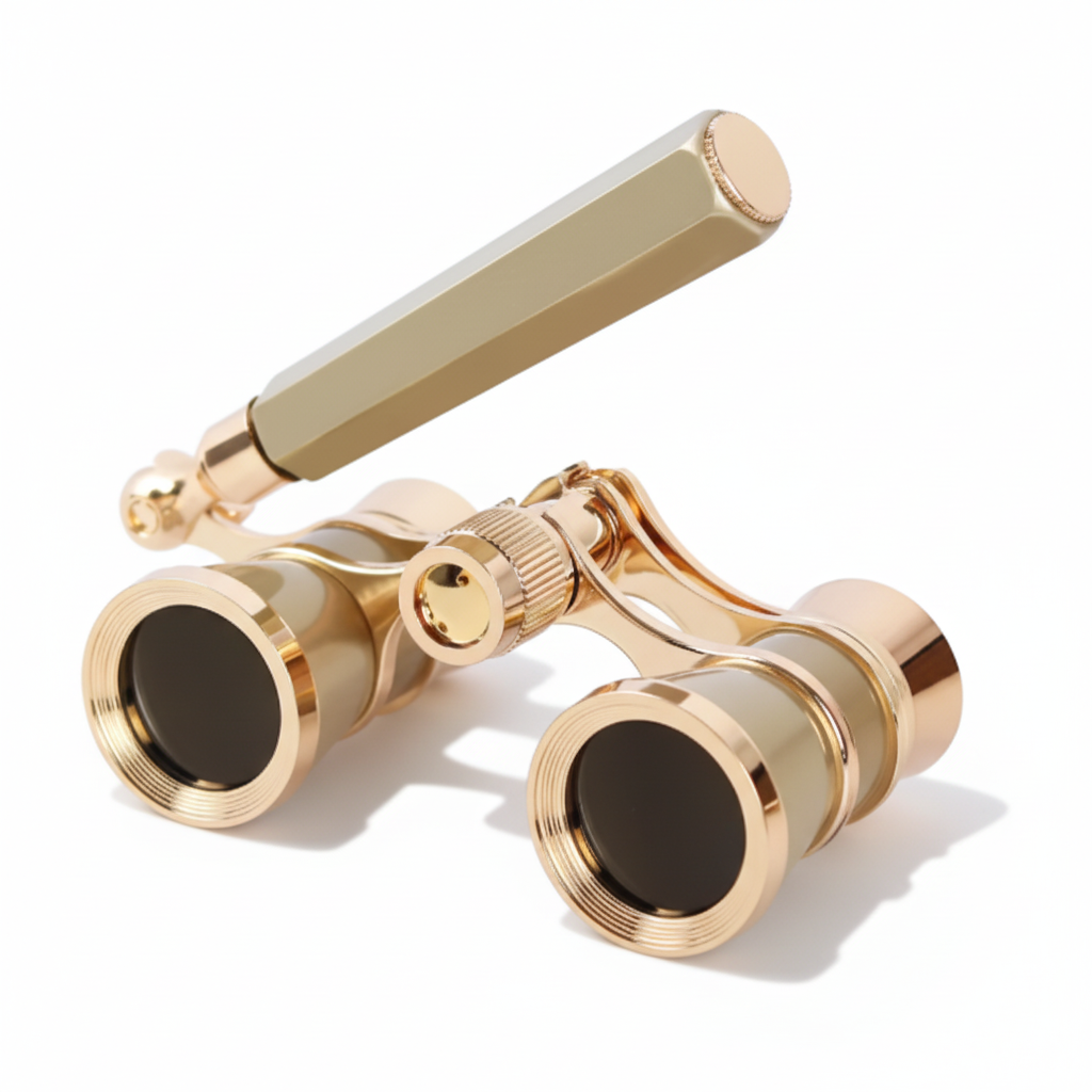 Binoculares de ópera unisex con zoom potente y visión clara, perfectos para cualquier espectáculo.