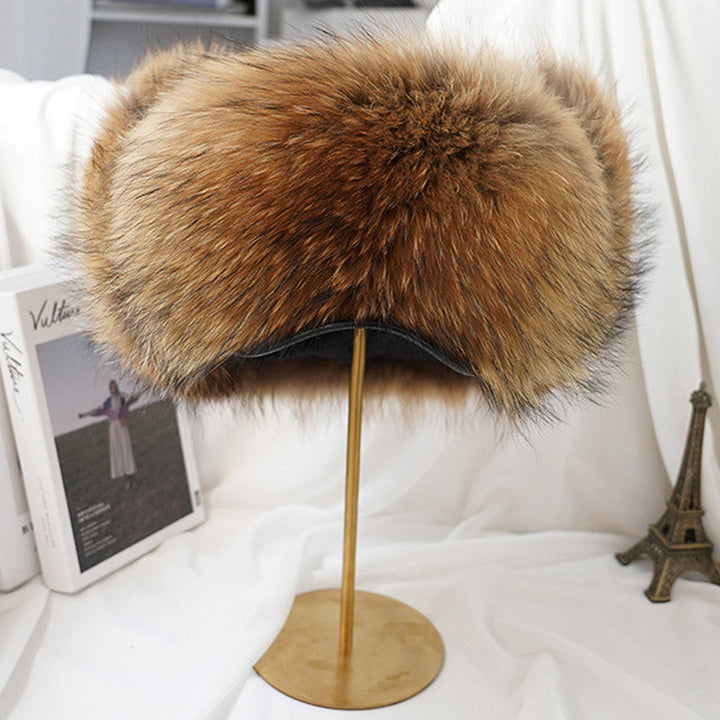 Gorro de lana tejido cálido para invierno, ideal contra frío extremo. Accesorio unisex de punto suave y grueso.