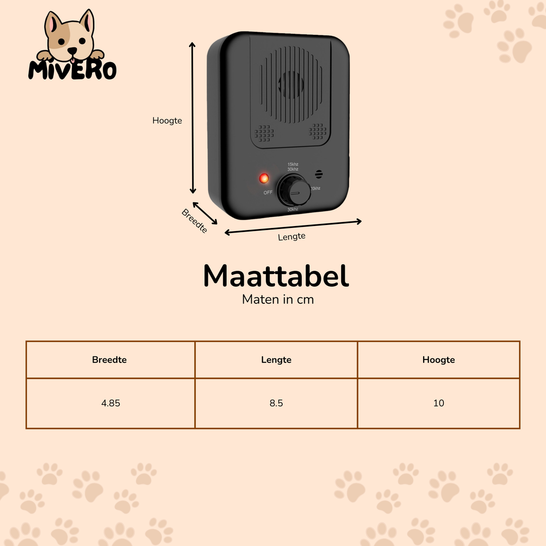 Hogar tranquilo con adiestrador ultrasónico anti-ladridos. Solución para el control de ladridos y corrección de conducta.