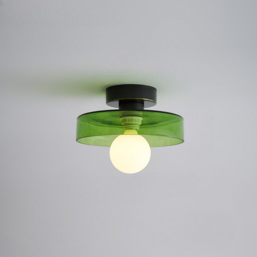 Lámpara de techo LED redonda para sala. Iluminación interior ajustable, diseño minimalista y elegante.