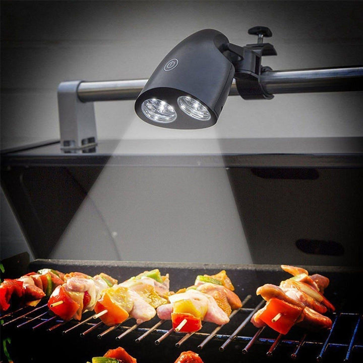 Luz LED potente para parrilla BBQ, ilumina tu asador. Perfecta para cocinar de noche al aire libre.