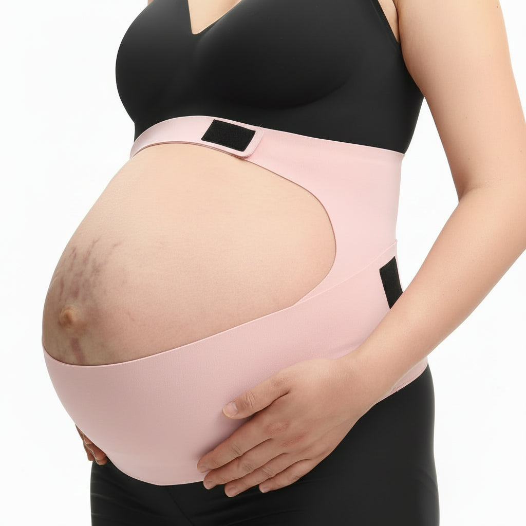 Cinturón de embarazo transpirable y cómodo, ofrece soporte prenatal para abdomen y espalda.