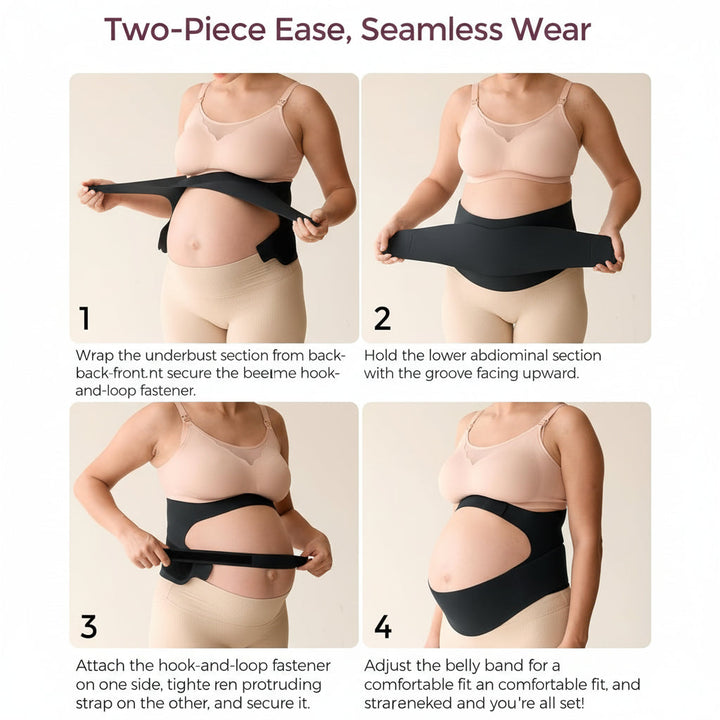 Soporte abdominal prenatal para mujeres embarazadas, ayuda a mantener la comodidad del vientre.