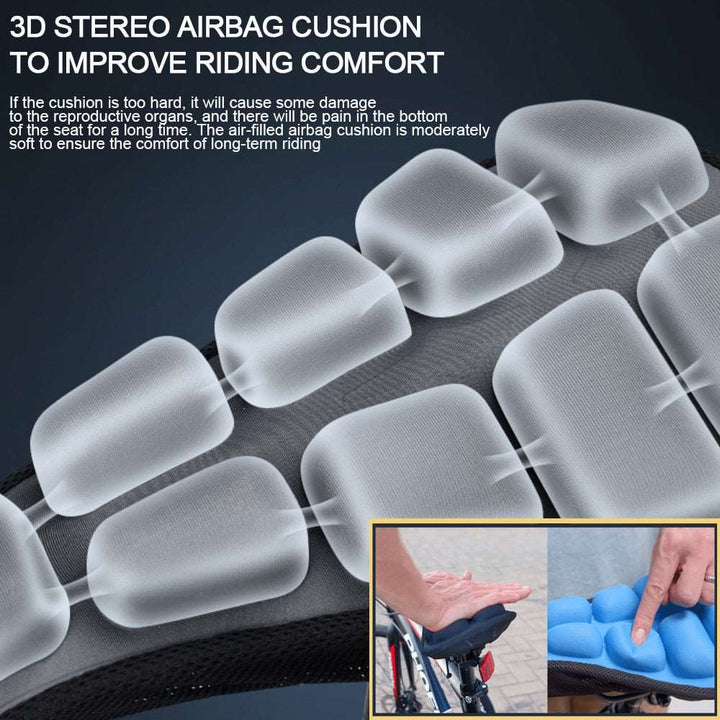 Confort superior para ciclistas: cojín descompresor para asiento de bicicleta, reduce fatiga en viajes largos.