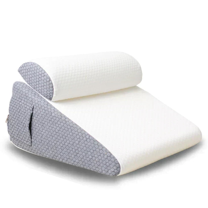 Almohada de cuña multiuso para reflujo, ronquidos y soporte ergonómico superior.
