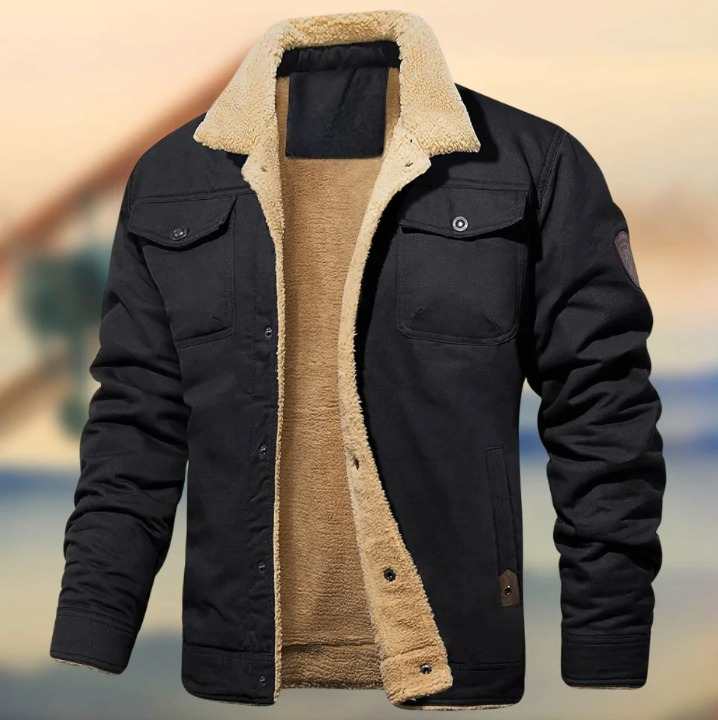 Chaqueta acolchada de hombre, diseño moderno y elegante. Abrigo de invierno resistente, perfecto para estilo casual o formal.