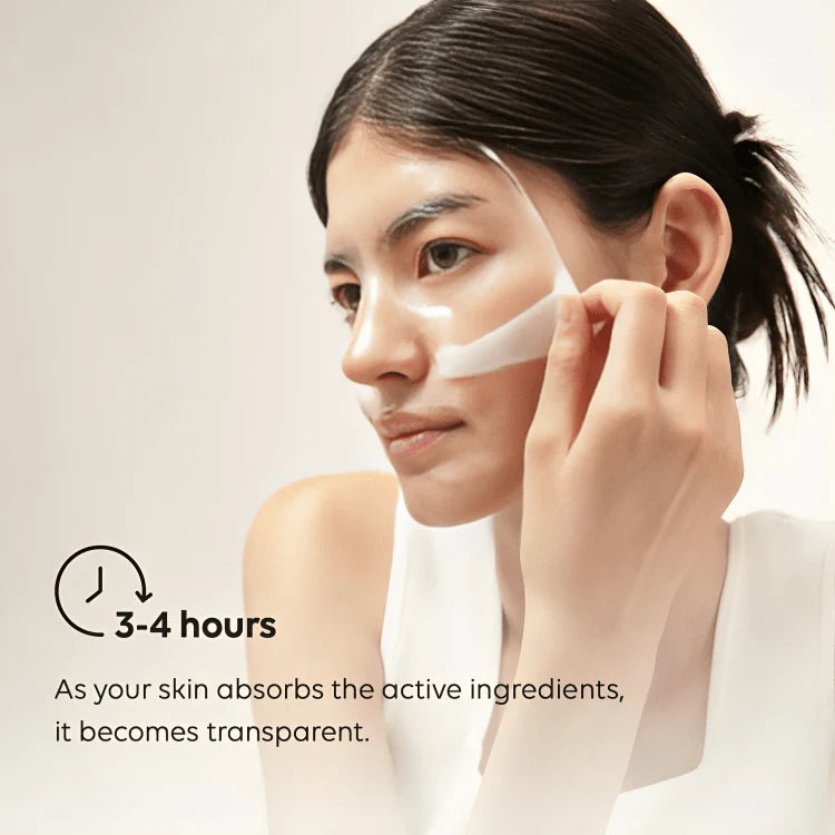 Mascarilla hidratante con bio-colágeno para piel radiante y antiedad.