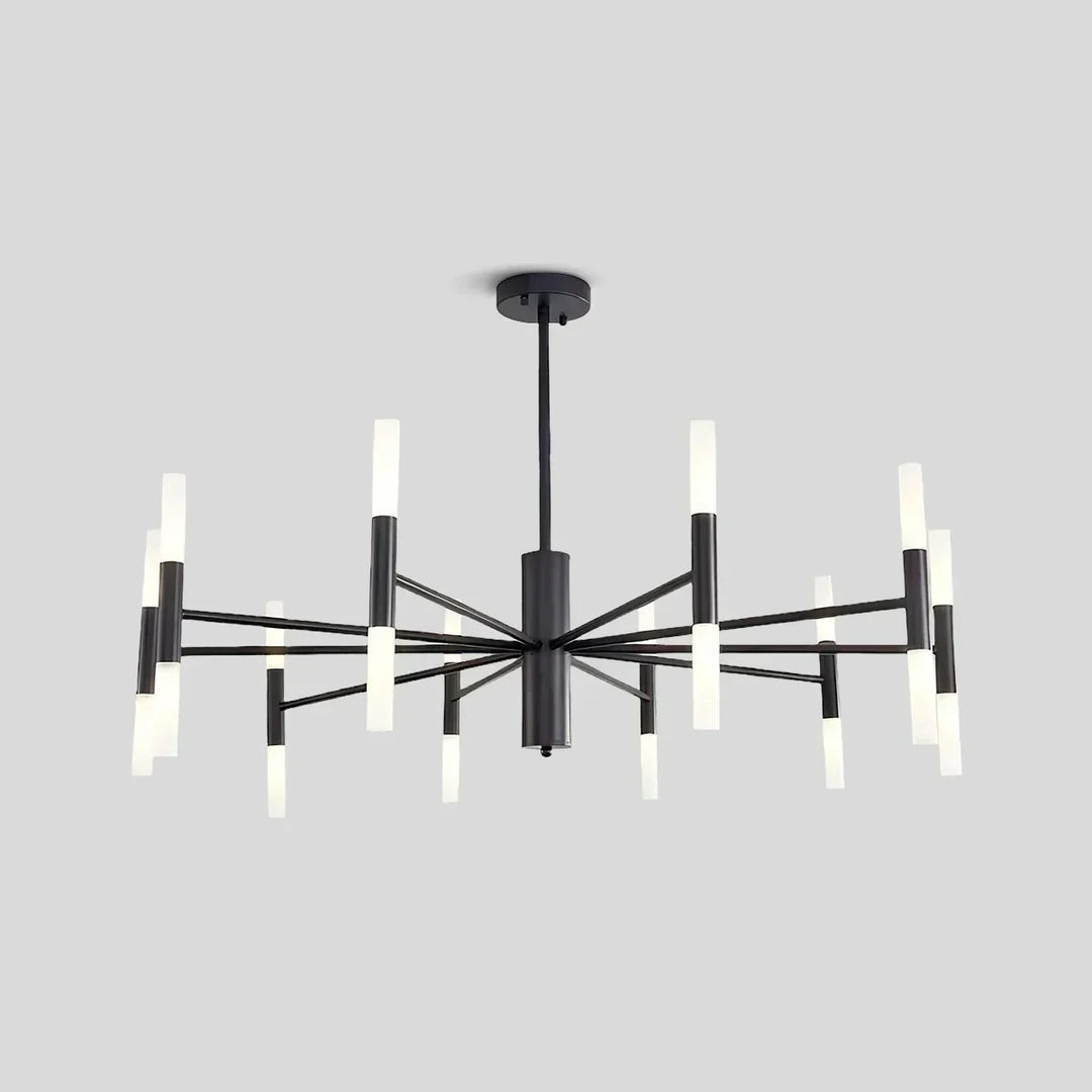 Lámpara de araña redonda LED, ajustable para una iluminación versátil en tu hogar.
