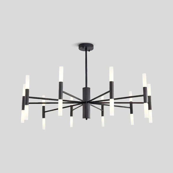 Lámpara de araña redonda LED, ajustable para una iluminación versátil en tu hogar.