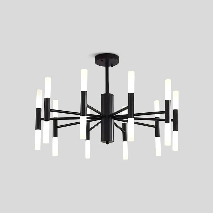 Iluminación moderna ajustable, lámpara de araña circular para un ambiente sofisticado.
