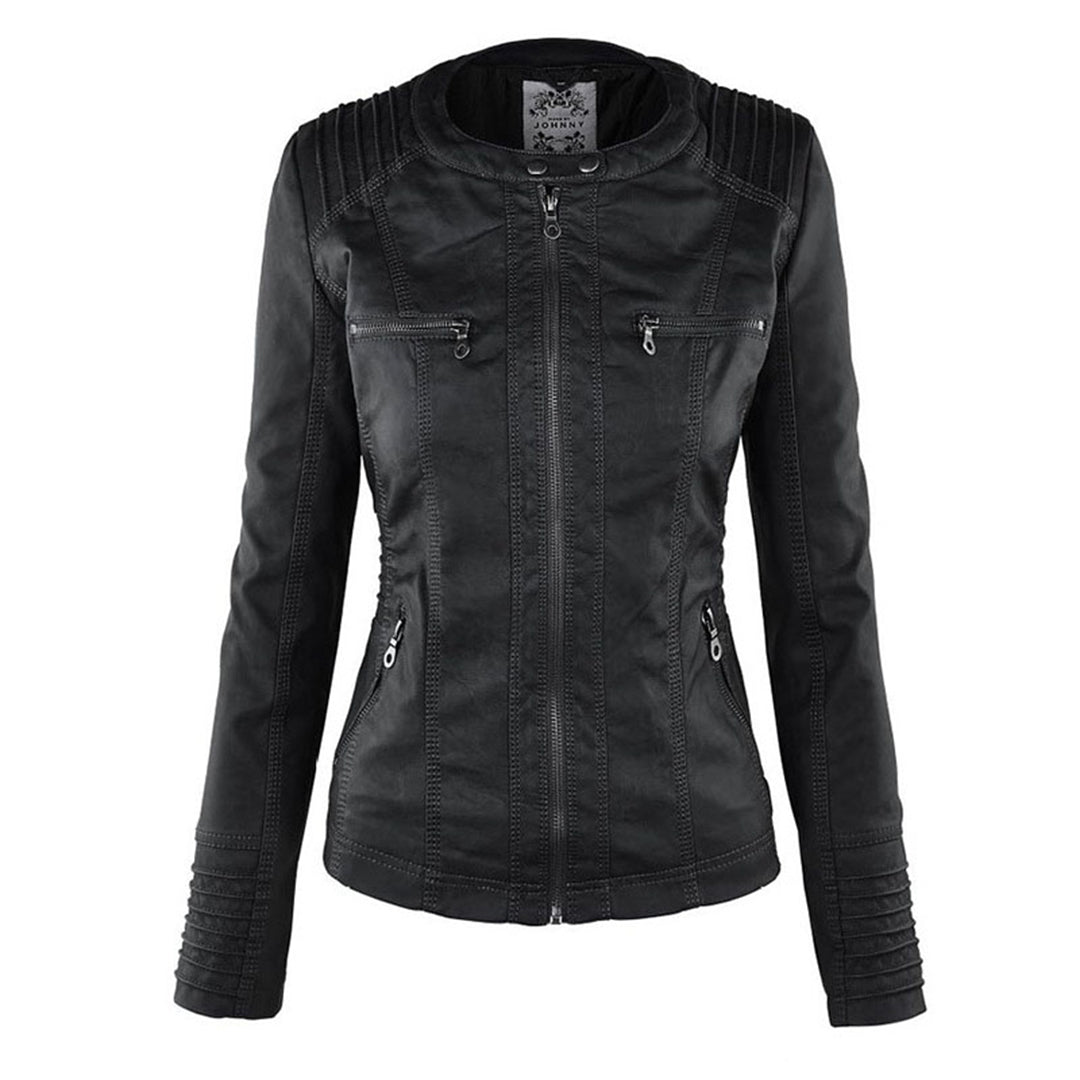 Chaqueta de invierno para mujer, cálida cazadora efecto piel. Abrigo versátil y cómodo.