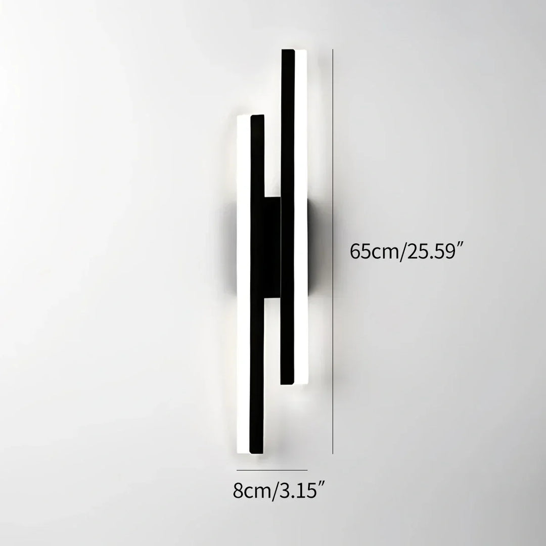 Iluminación LED para pared, diseño minimalista en H. Luz ambiental para crear atmósferas únicas.