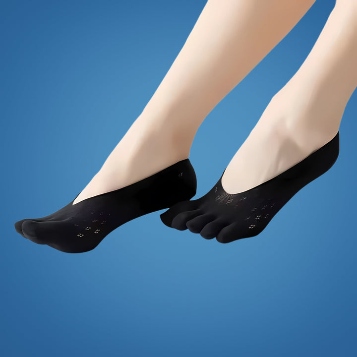 Comodidad superior con calcetines ortopédicos unisex para aliviar el dolor de juanetes y dedos.