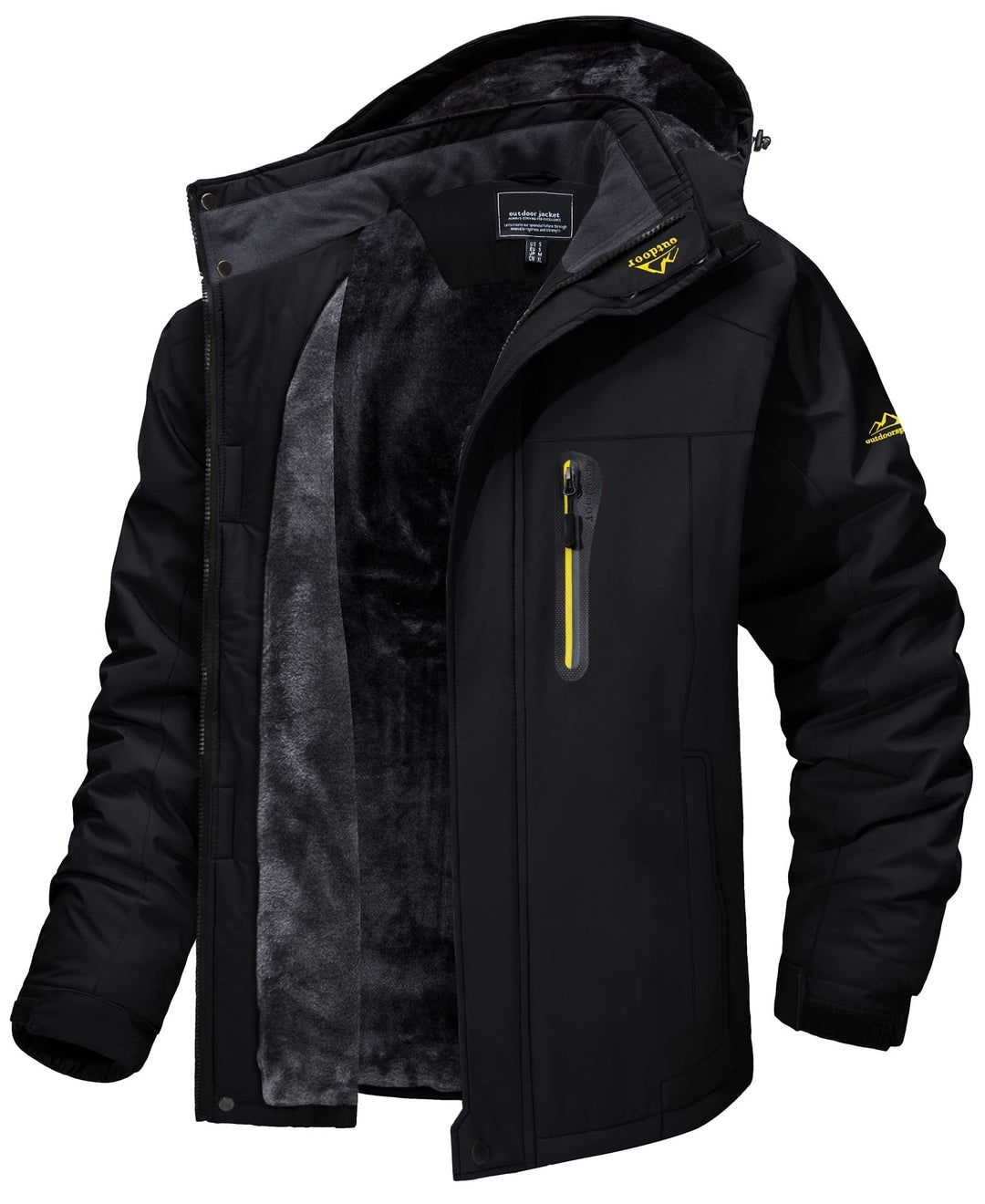 Abrigo parka de invierno para hombre, resistente al agua. Perfecto para exteriores, protege del frío y la aventura.