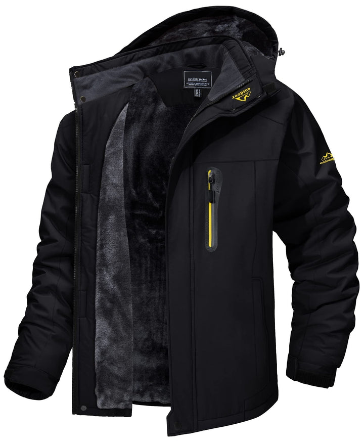 Abrigo parka de invierno para hombre, resistente al agua. Perfecto para exteriores, protege del frío y la aventura.