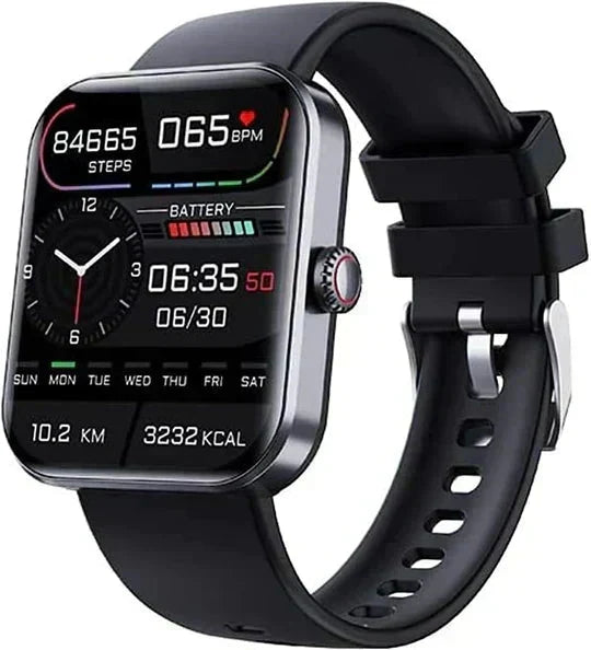 Reloj inteligente monitor de glucosa no invasivo y SpO2. Controla tu salud y bienestar diario fácilmente.