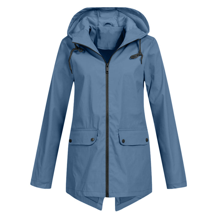 Ropa de moda: Impermeable ALIDA para mujer, abrigo versátil para clima lluvioso.