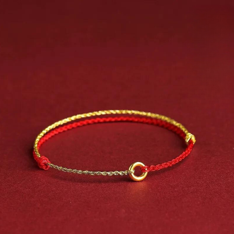 Pulsera Kabbalah unisex con cuentas para atraer buena suerte y protección.