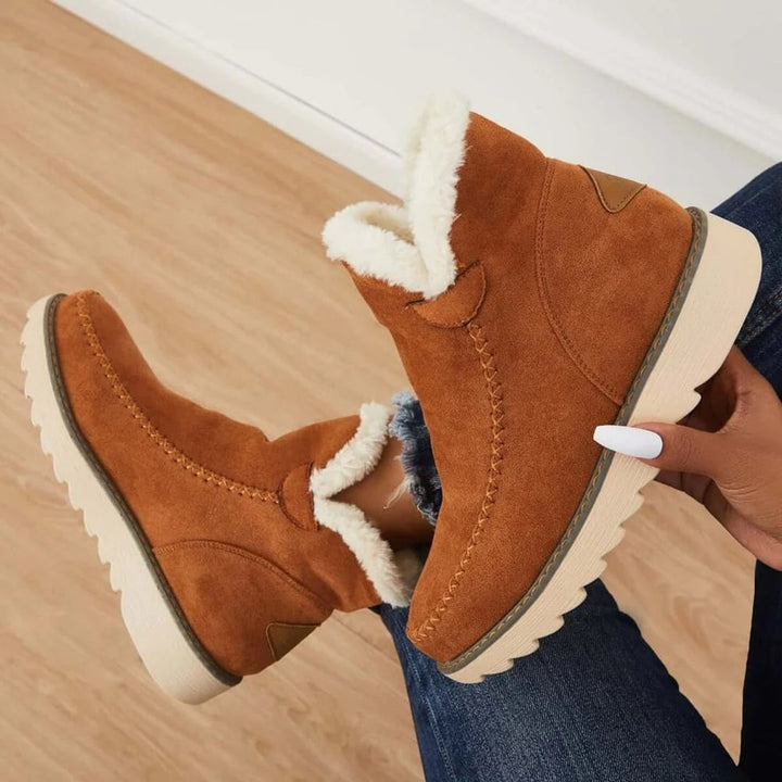 Botas de invierno impermeables de mujer, protegen del frío y humedad. Diseño moderno y funcional para la nieve.