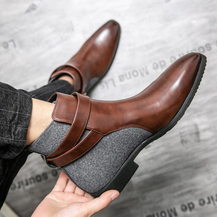 Suela duradera de botines de hombre, tracción y confort para el día a día.