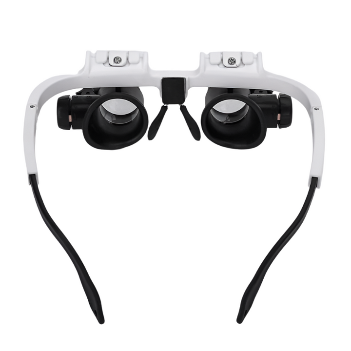 Gafas de aumento HD con luz LED, ideales para lectura, manualidades y trabajos detallados de precisión.
