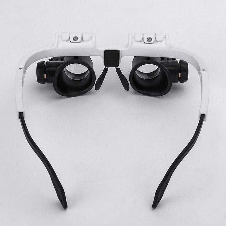 Gafas de aumento HD con iluminación LED, esenciales para manualidades, lectura y cualquier tarea que requiera visión clara.