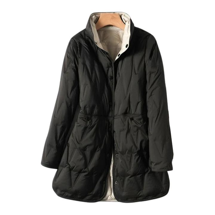 Chaqueta acolchada de invierno para mujer. Abrigo cálido y estiloso, perfecto para el frío.