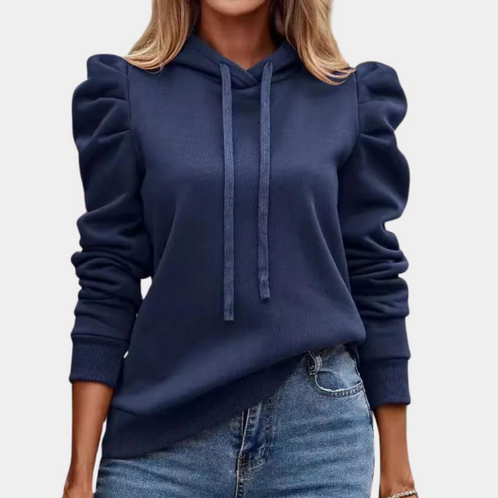 Sudadera de mujer con capucha, estilo casual y elegante, perfecta para un look moderno y cómodo.