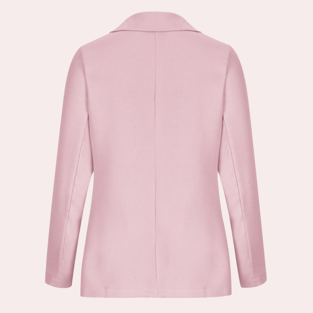 Chaqueta blazer para mujer, cómoda y con estilo, perfecta para cualquier temporada u ocasión elegante.