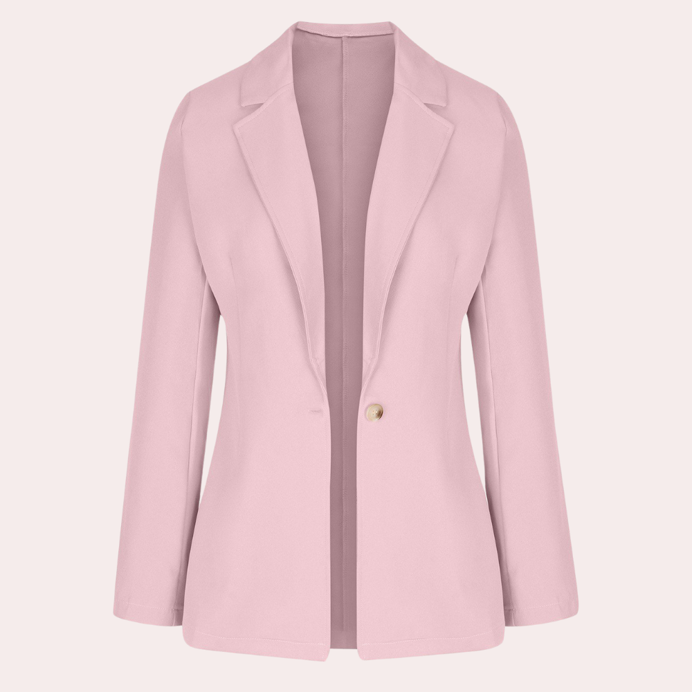 Chaqueta blazer de mujer versátil, perfecta para look casual moderno o atuendos de oficina chic.