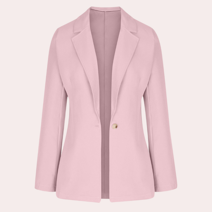 Chaqueta blazer de mujer versátil, perfecta para look casual moderno o atuendos de oficina chic.