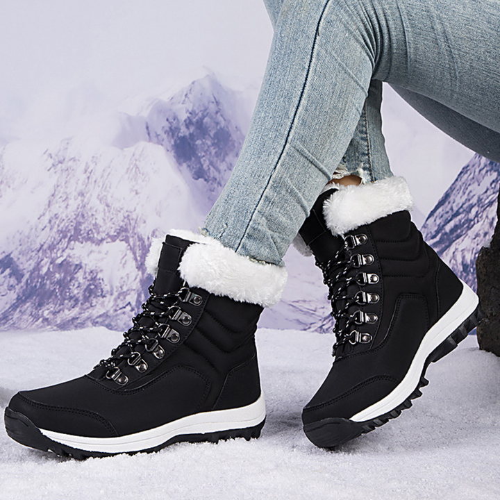 Botas mujer LUCIA con agarre antideslizante seguro. Calzado cálido y cómodo para la nieve, moda femenina.